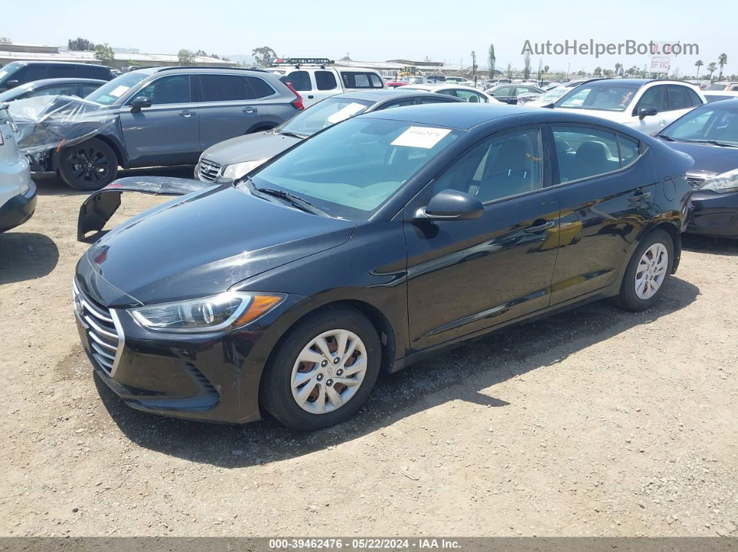 2017 Hyundai Elantra Se Black vin: 5NPD74LFXHH153066