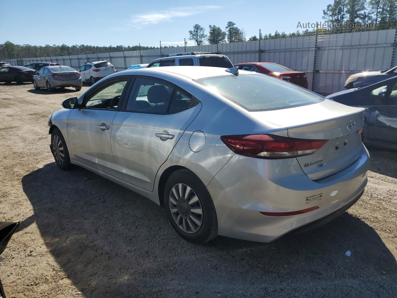 2017 Hyundai Elantra Se Silver vin: 5NPD74LFXHH168778