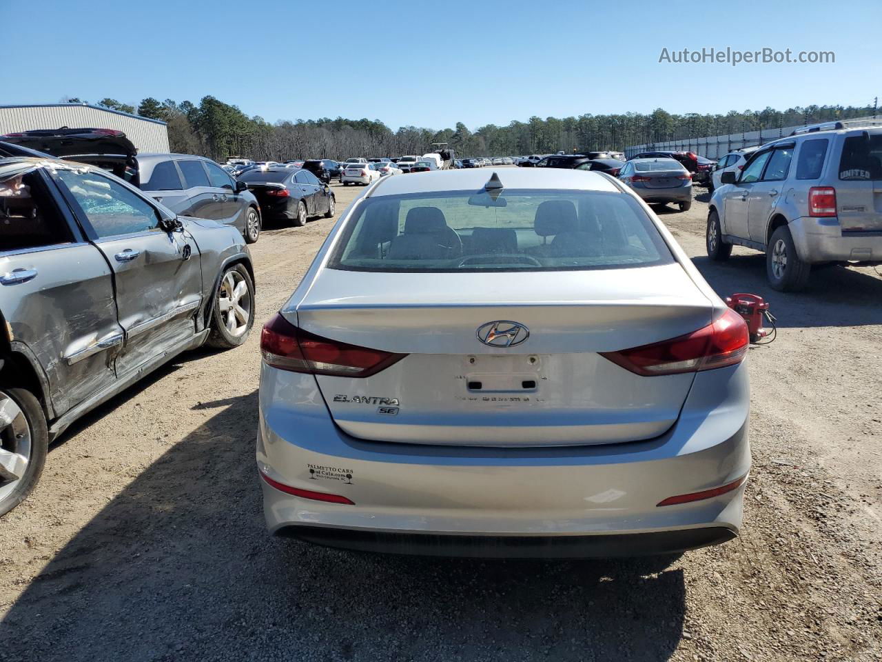 2017 Hyundai Elantra Se Silver vin: 5NPD74LFXHH168778