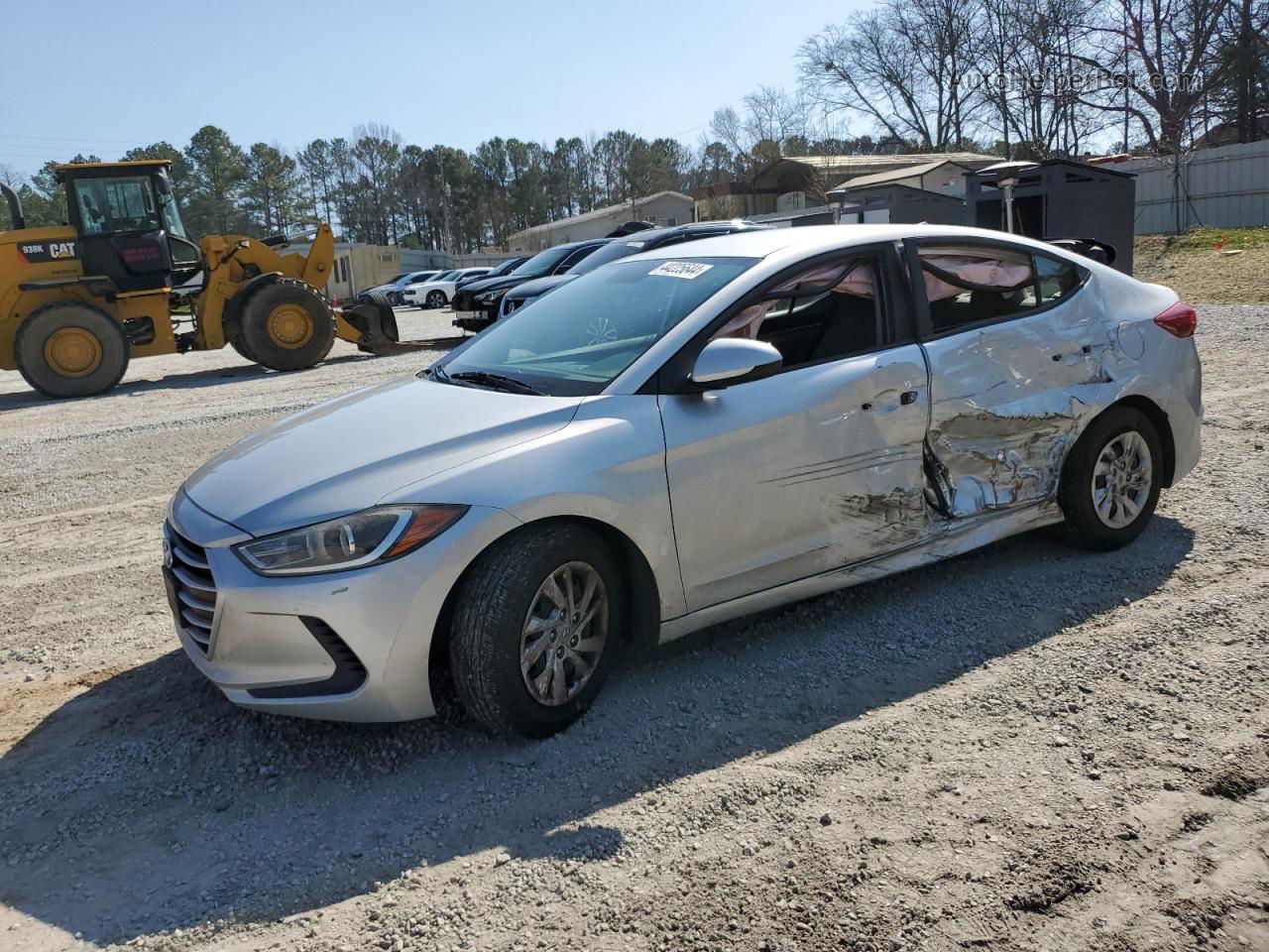 2017 Hyundai Elantra Se Silver vin: 5NPD74LFXHH190683