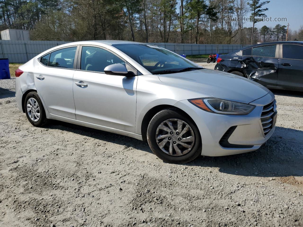 2017 Hyundai Elantra Se Серебряный vin: 5NPD74LFXHH190683