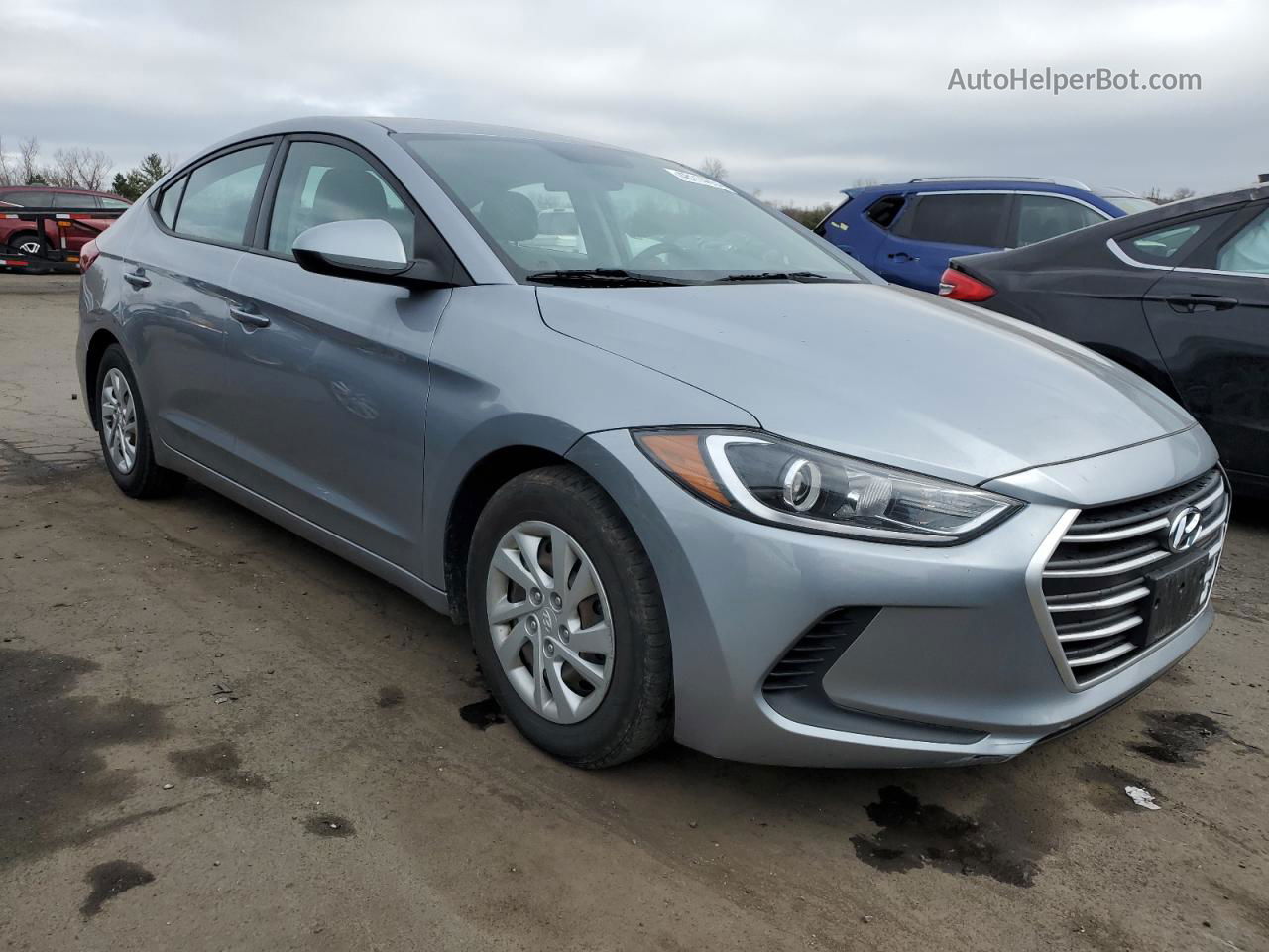 2017 Hyundai Elantra Se Silver vin: 5NPD74LFXHH192689