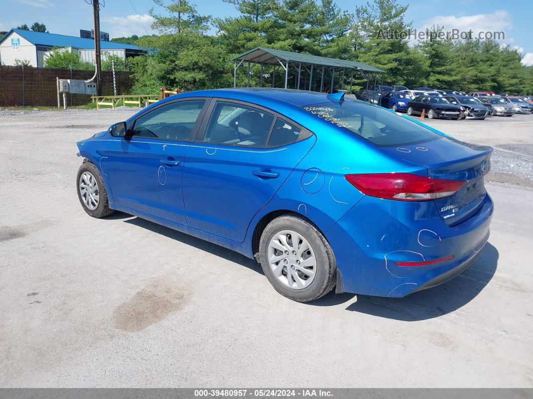 2017 Hyundai Elantra Se Blue vin: 5NPD74LFXHH203240