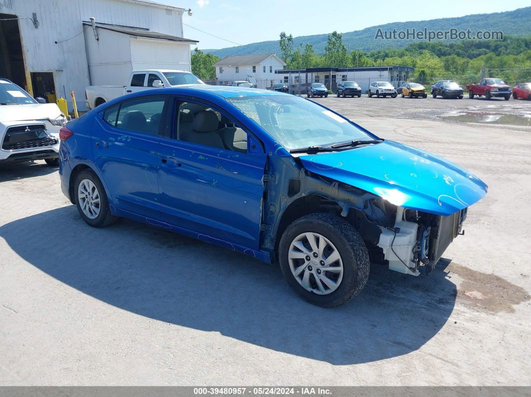 2017 Hyundai Elantra Se Blue vin: 5NPD74LFXHH203240