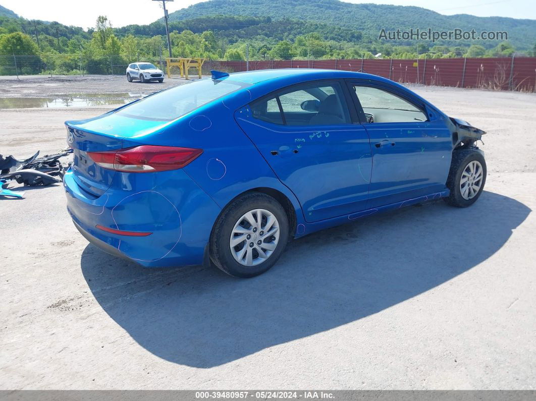 2017 Hyundai Elantra Se Blue vin: 5NPD74LFXHH203240