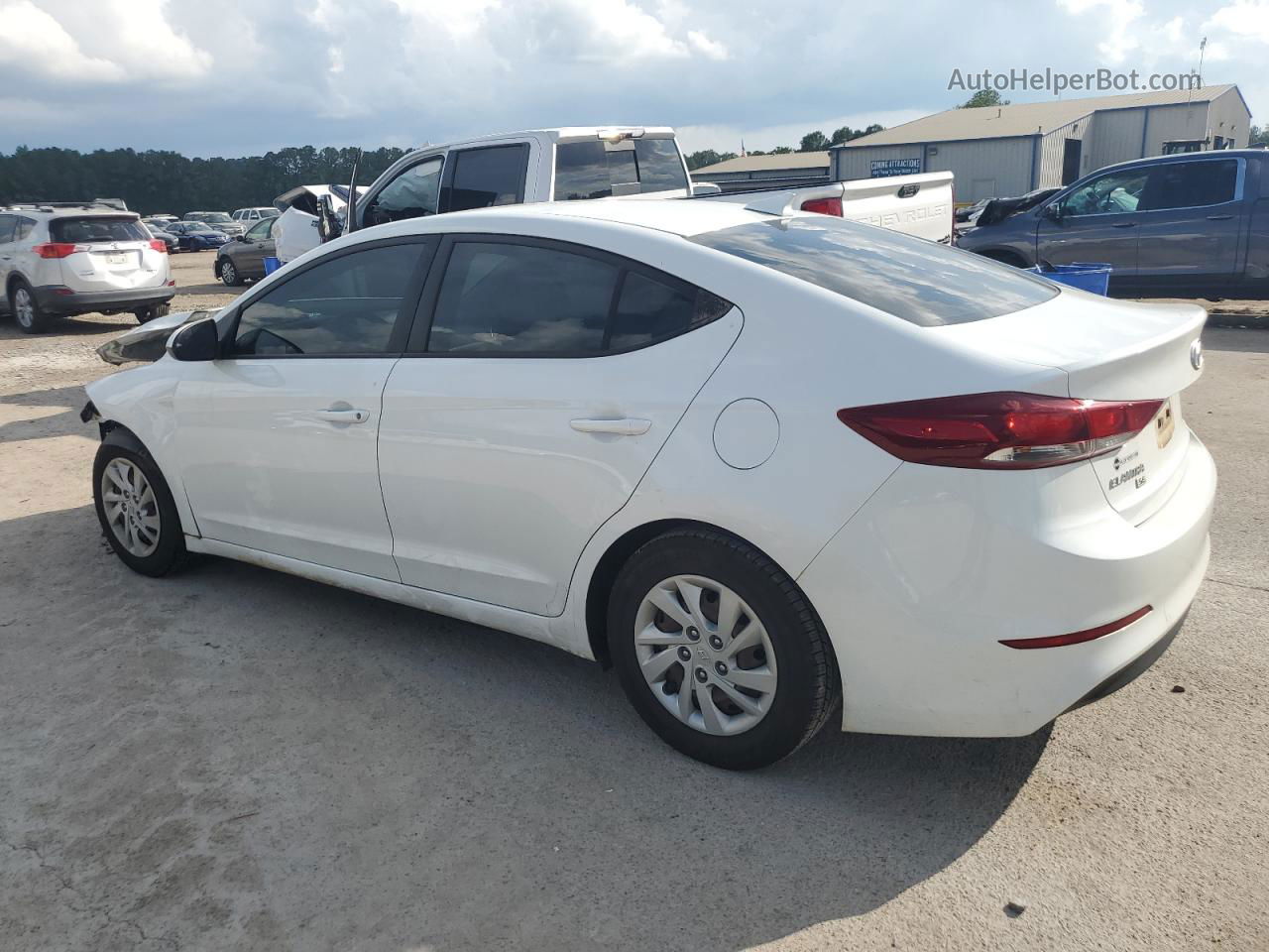 2017 Hyundai Elantra Se White vin: 5NPD74LFXHH206185