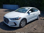 2018 Hyundai Elantra Se White vin: 5NPD74LFXJH310066
