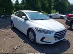 2018 Hyundai Elantra Se White vin: 5NPD74LFXJH310066