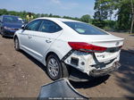 2018 Hyundai Elantra Se White vin: 5NPD74LFXJH310066