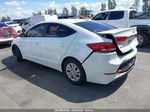 2018 Hyundai Elantra Se White vin: 5NPD74LFXJH400205