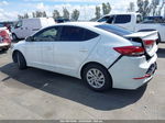 2018 Hyundai Elantra Se White vin: 5NPD74LFXJH400205