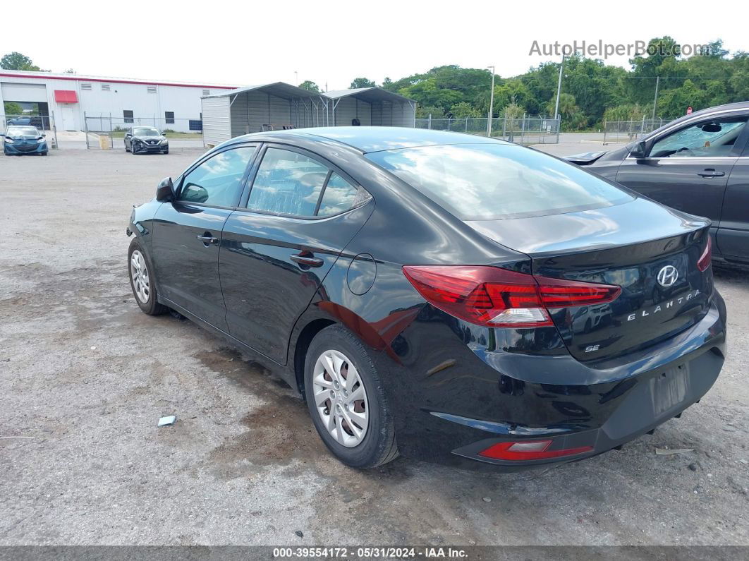 2019 Hyundai Elantra Se Black vin: 5NPD74LFXKH465167