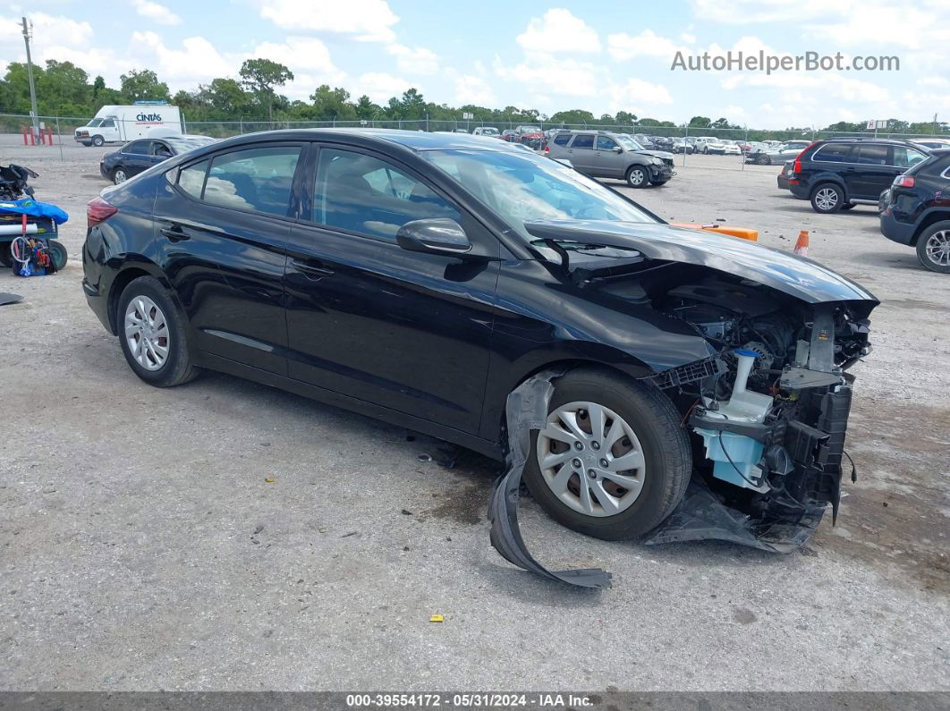 2019 Hyundai Elantra Se Black vin: 5NPD74LFXKH465167