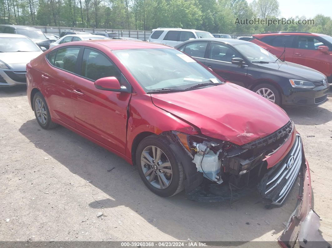 2017 Hyundai Elantra Se Red vin: 5NPD84LF0HH002251