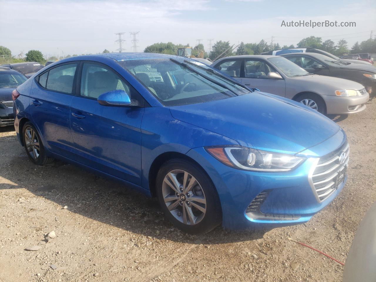 2017 Hyundai Elantra Se Blue vin: 5NPD84LF0HH026016