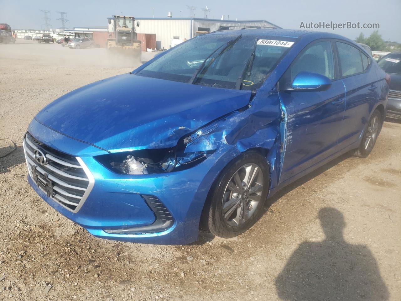 2017 Hyundai Elantra Se Синий vin: 5NPD84LF0HH026016