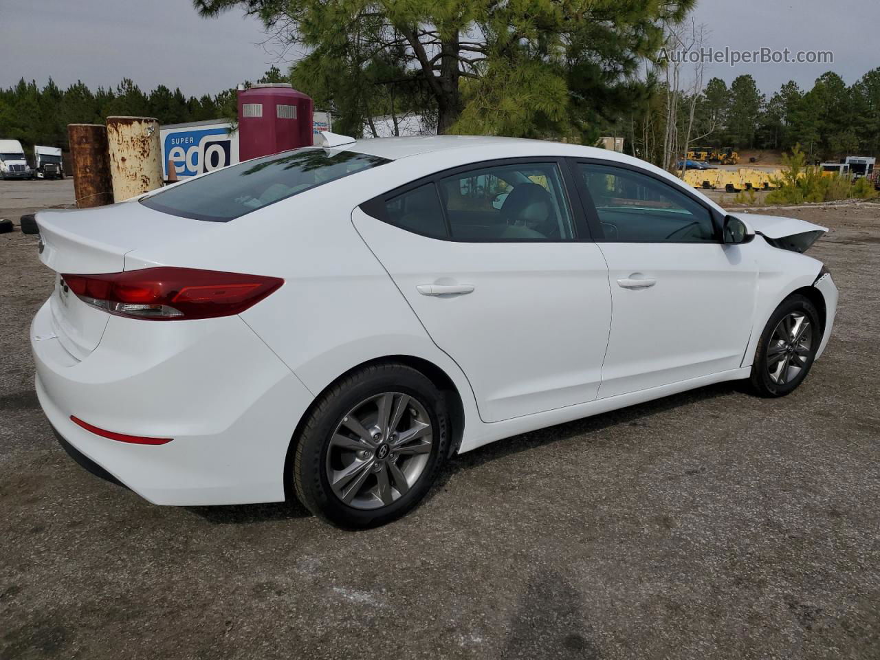 2017 Hyundai Elantra Se White vin: 5NPD84LF0HH028459