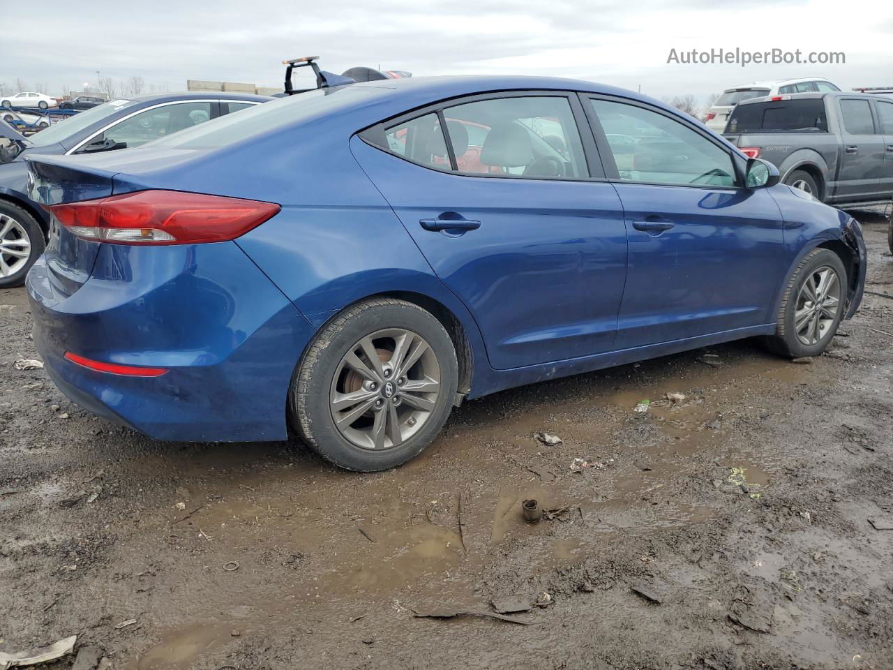 2017 Hyundai Elantra Se Синий vin: 5NPD84LF0HH060618