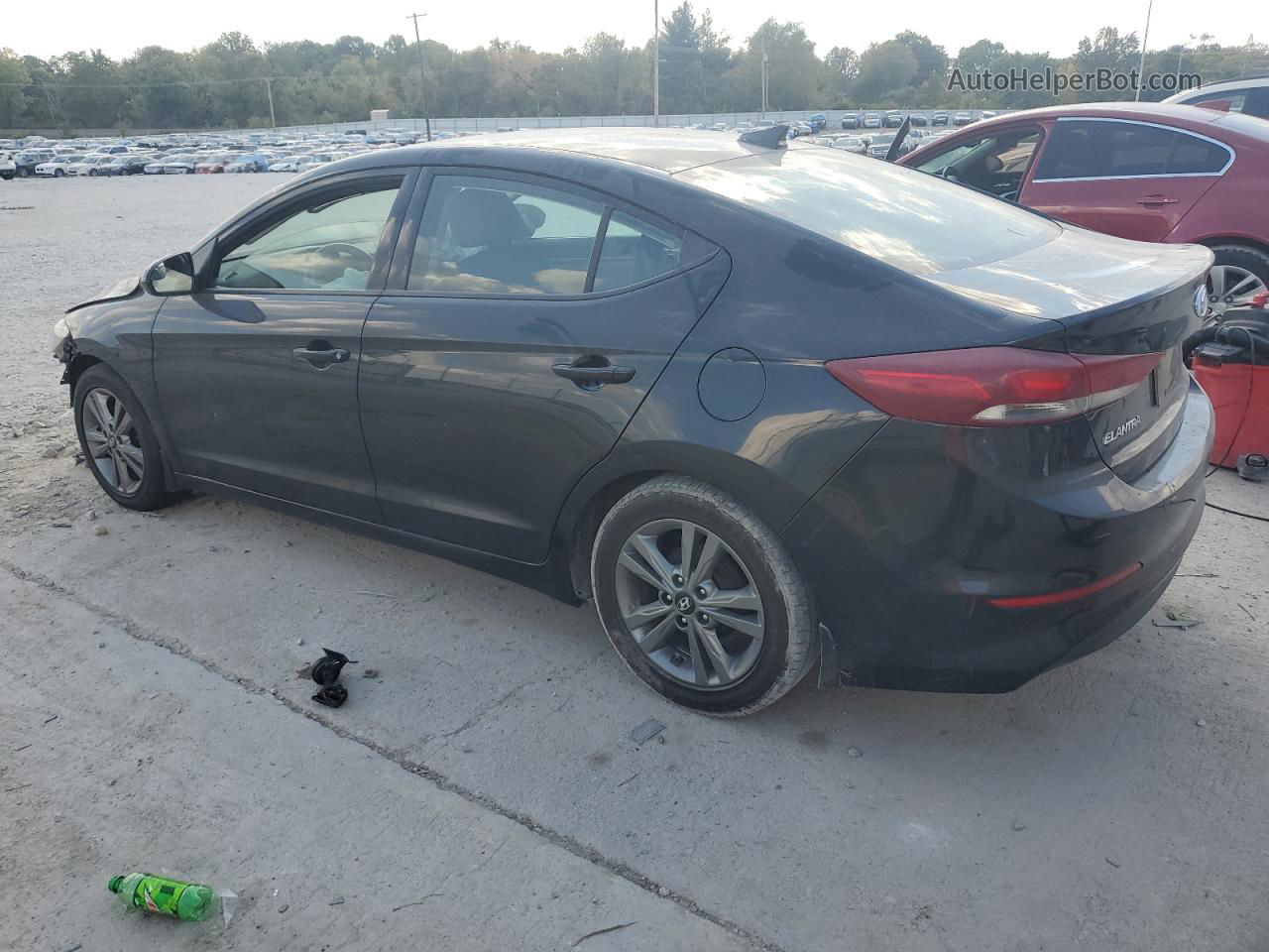 2017 Hyundai Elantra Se Черный vin: 5NPD84LF0HH064636