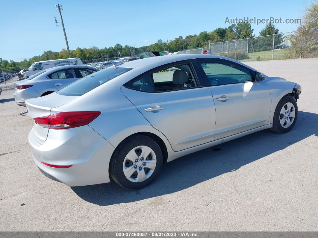 2017 Hyundai Elantra Se Silver vin: 5NPD84LF0HH096955