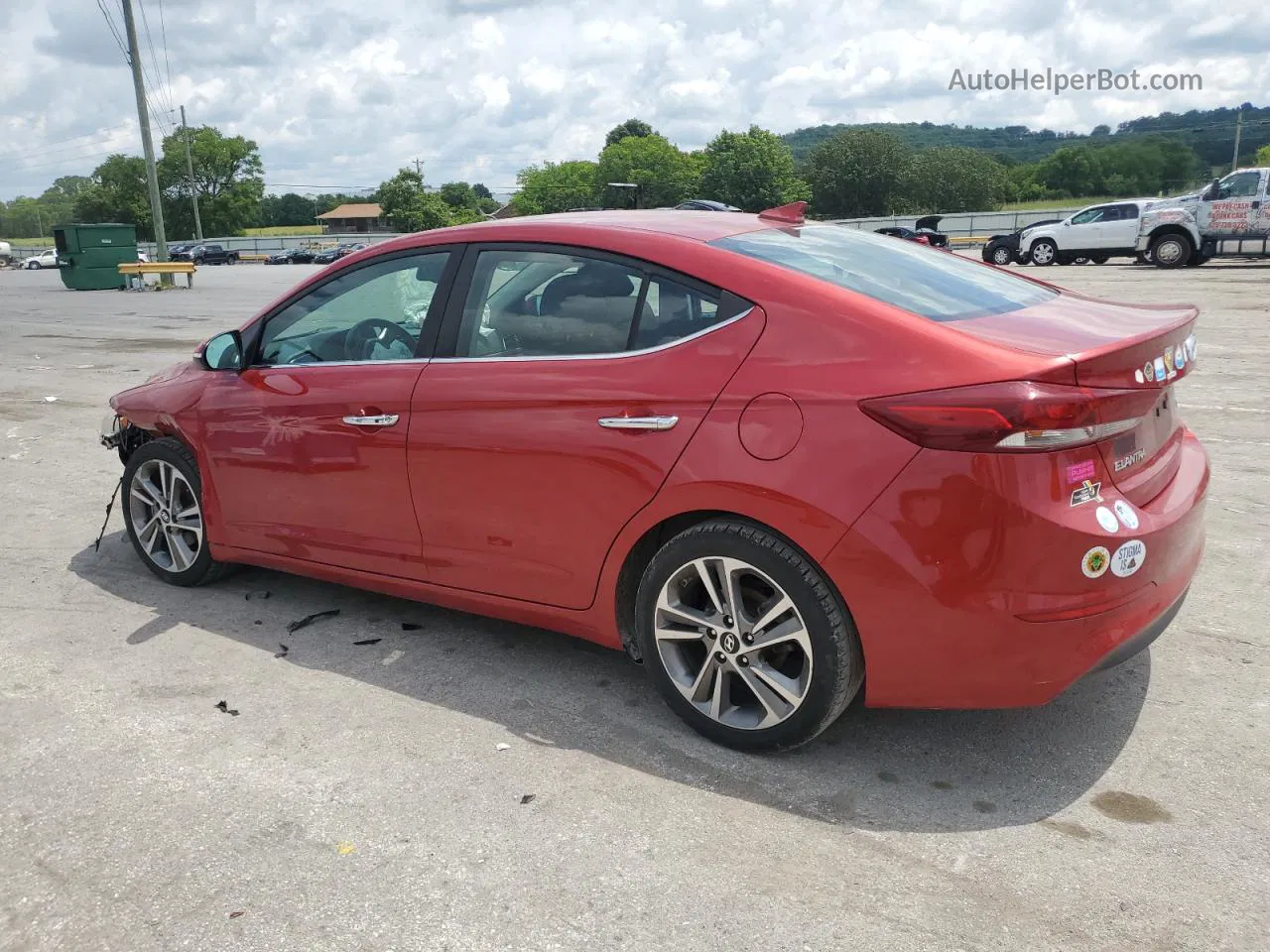 2017 Hyundai Elantra Se Красный vin: 5NPD84LF0HH098463