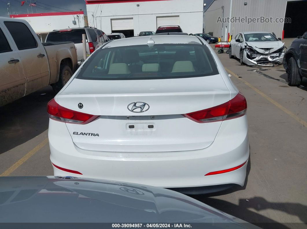 2017 Hyundai Elantra Se White vin: 5NPD84LF0HH128805