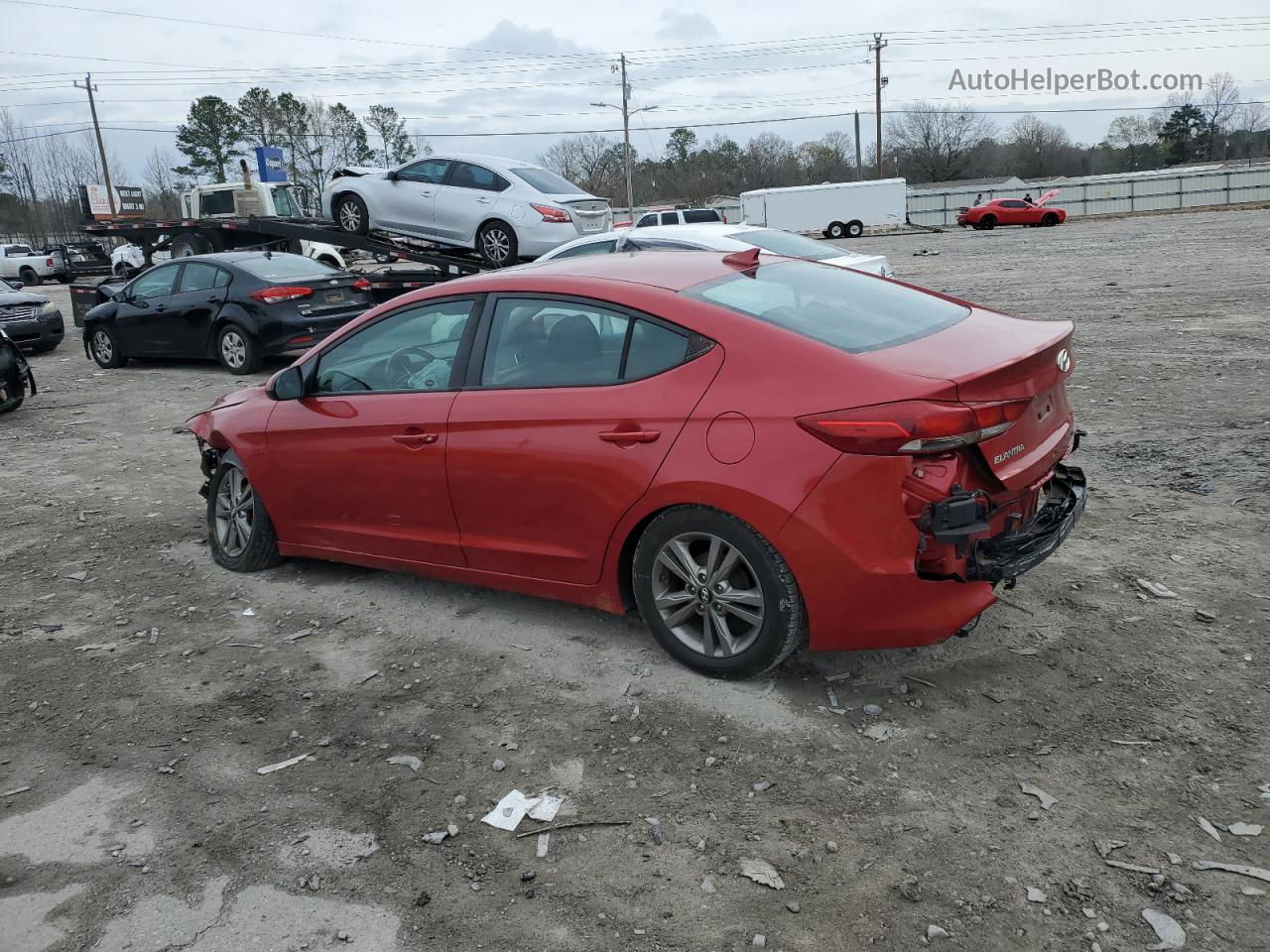 2017 Hyundai Elantra Se Red vin: 5NPD84LF0HH130635