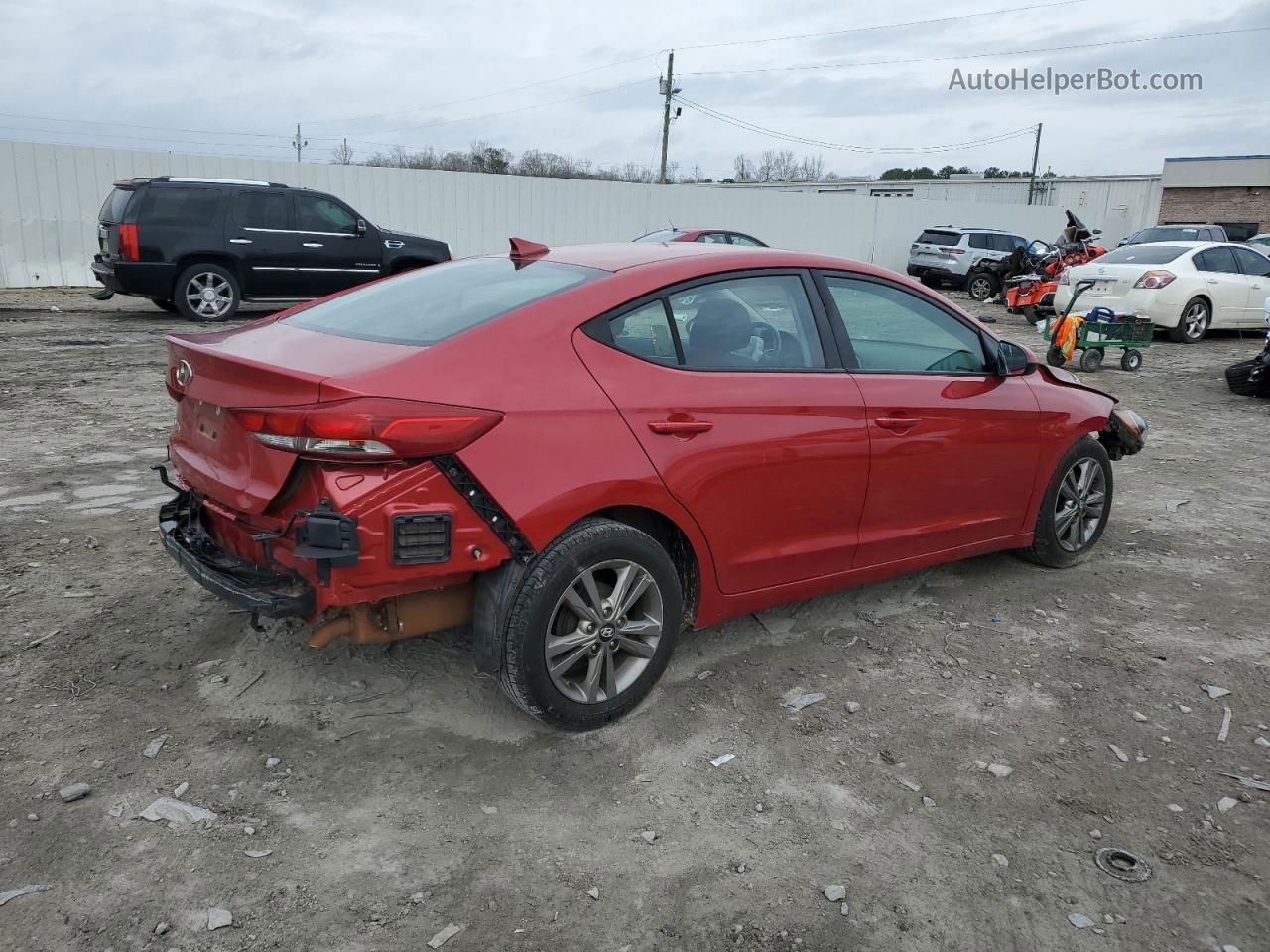 2017 Hyundai Elantra Se Red vin: 5NPD84LF0HH130635