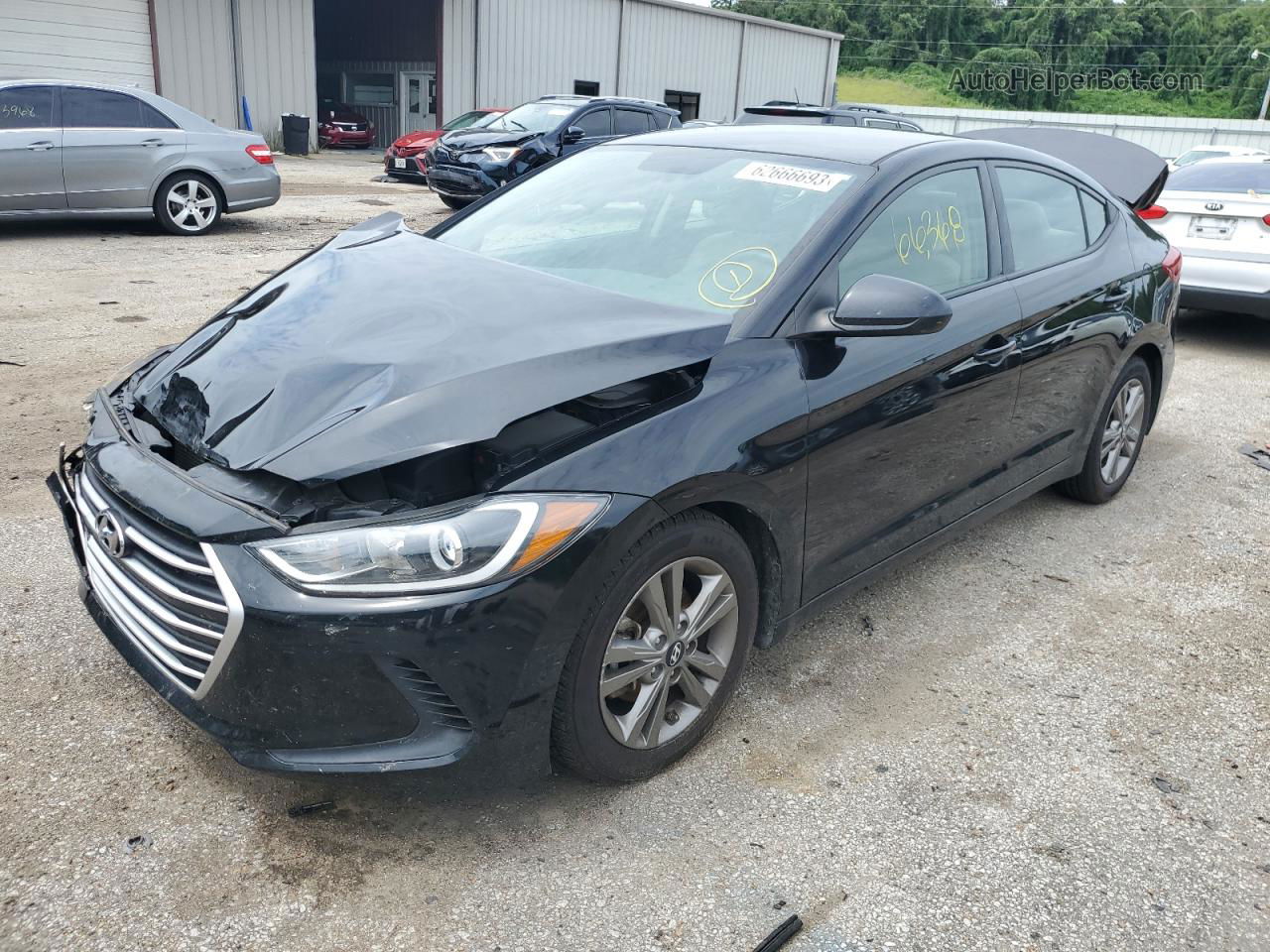 2017 Hyundai Elantra Se Black vin: 5NPD84LF0HH134331