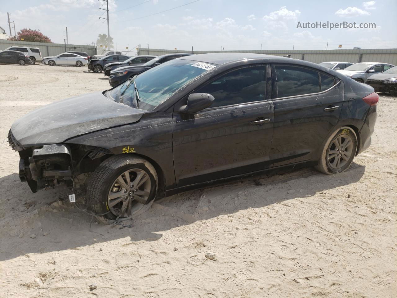 2017 Hyundai Elantra Se Black vin: 5NPD84LF0HH138430