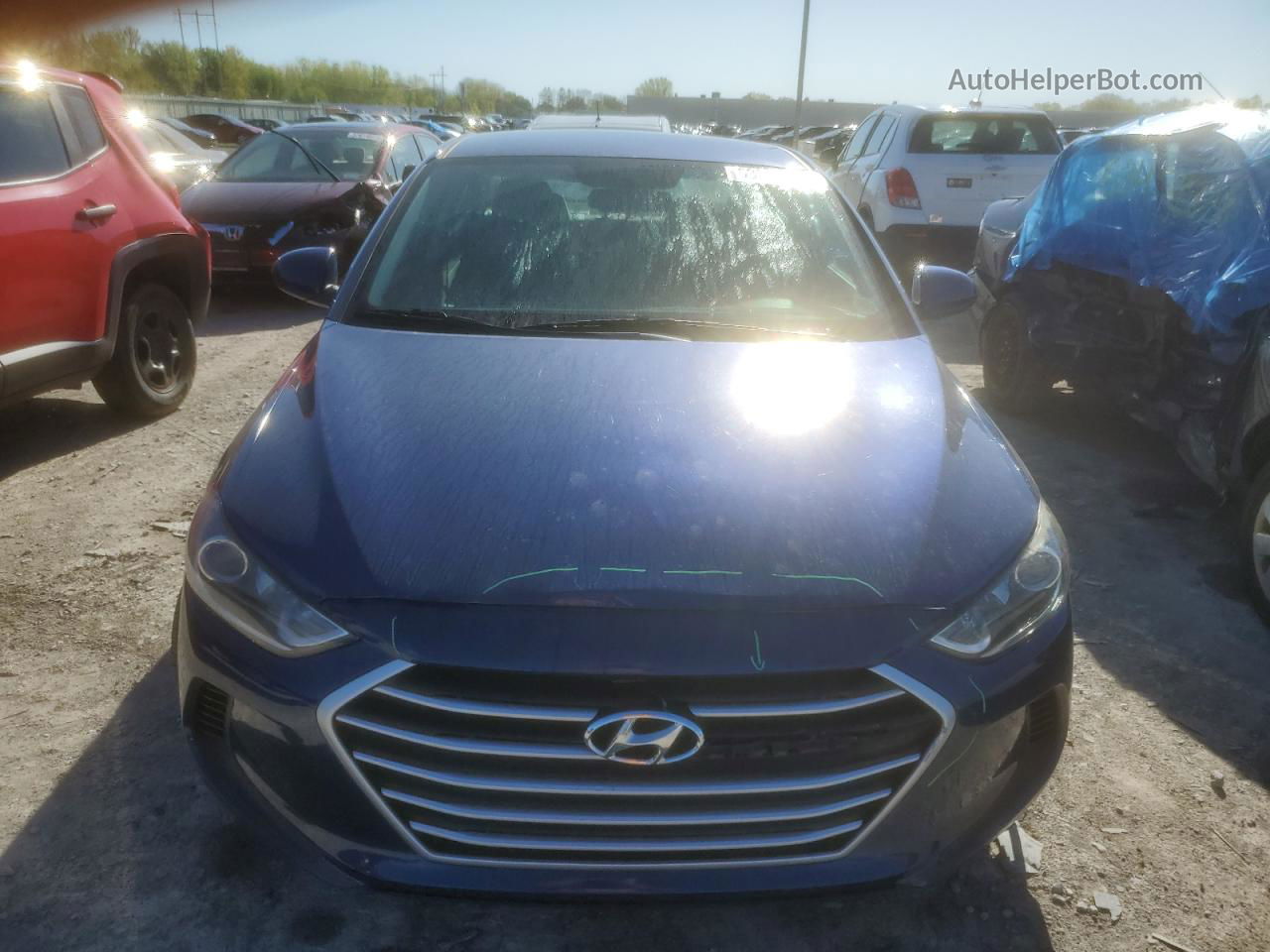 2017 Hyundai Elantra Se Blue vin: 5NPD84LF0HH142154