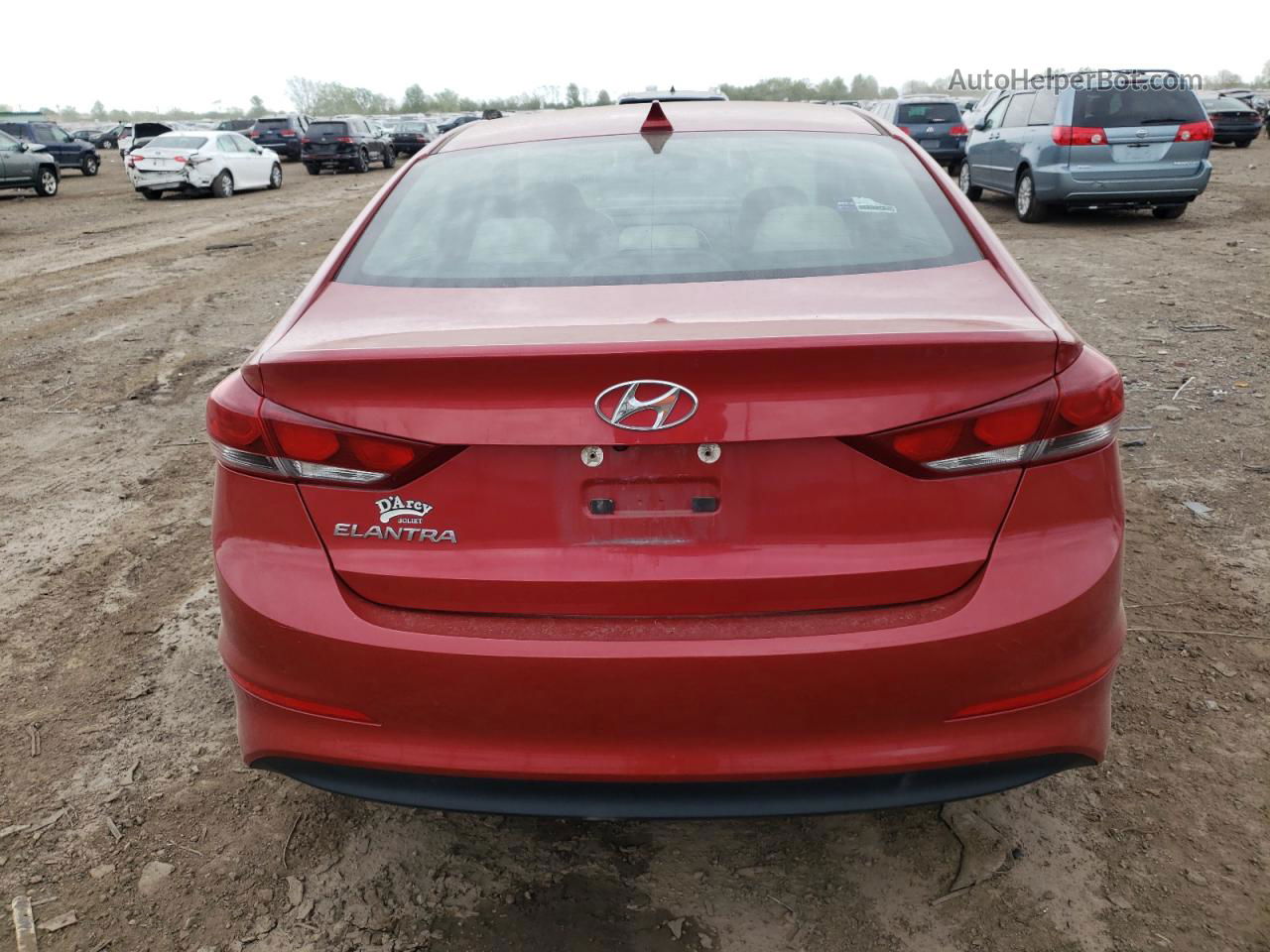 2017 Hyundai Elantra Se Красный vin: 5NPD84LF0HH190026