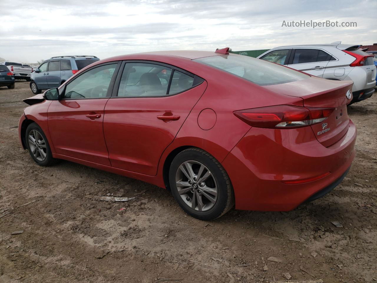 2017 Hyundai Elantra Se Red vin: 5NPD84LF0HH190026