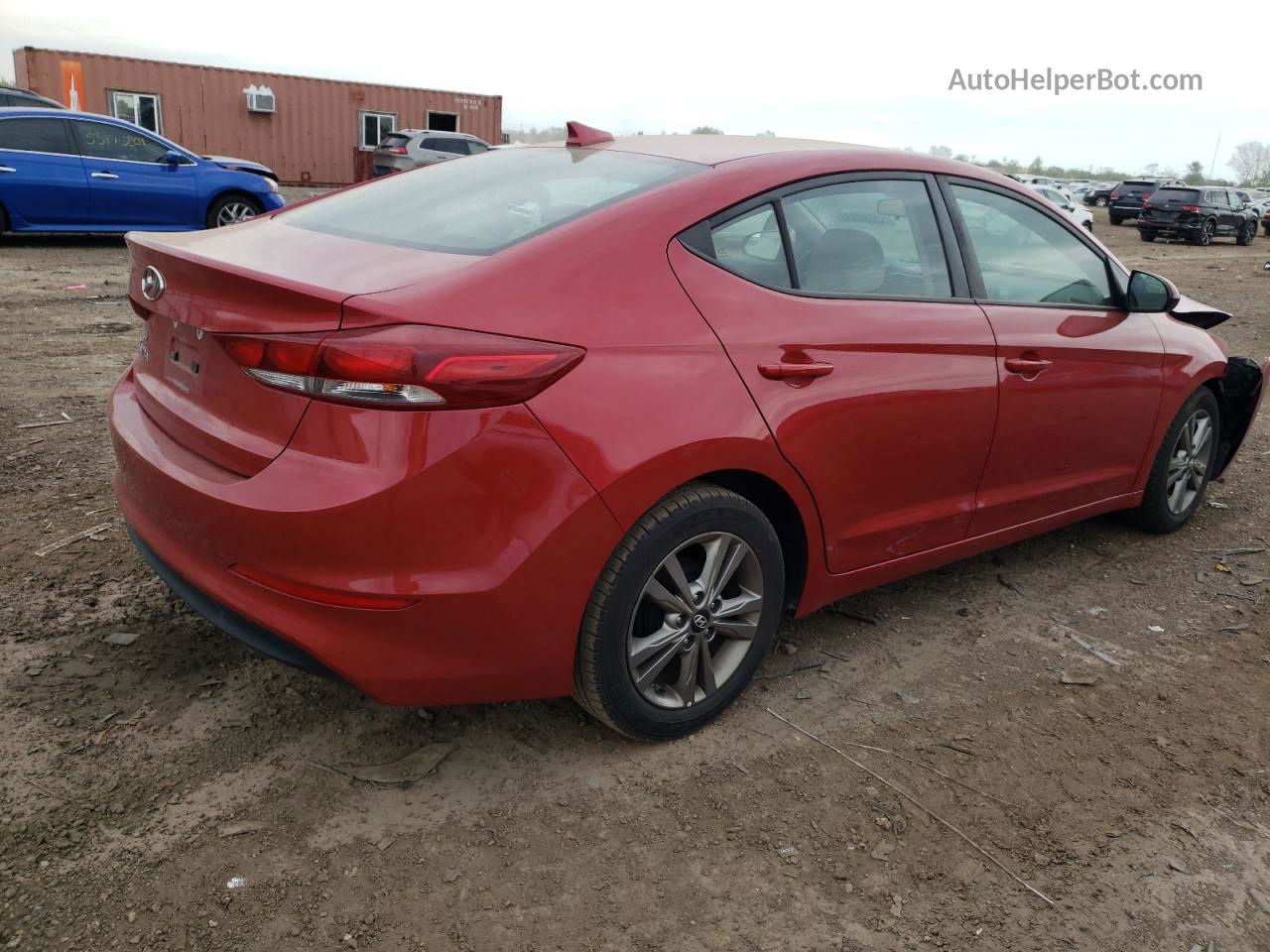 2017 Hyundai Elantra Se Красный vin: 5NPD84LF0HH190026