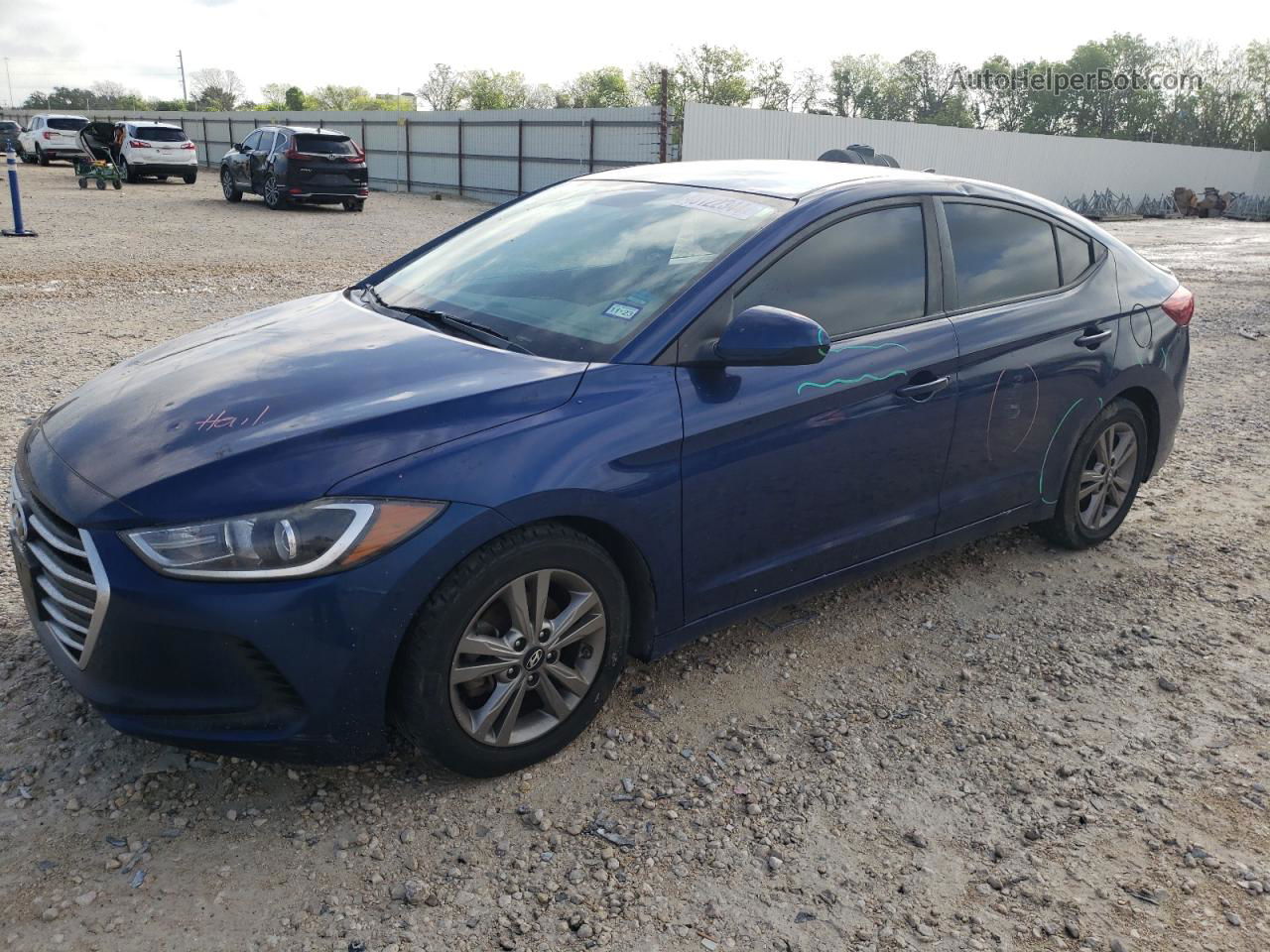 2017 Hyundai Elantra Se Blue vin: 5NPD84LF0HH200358