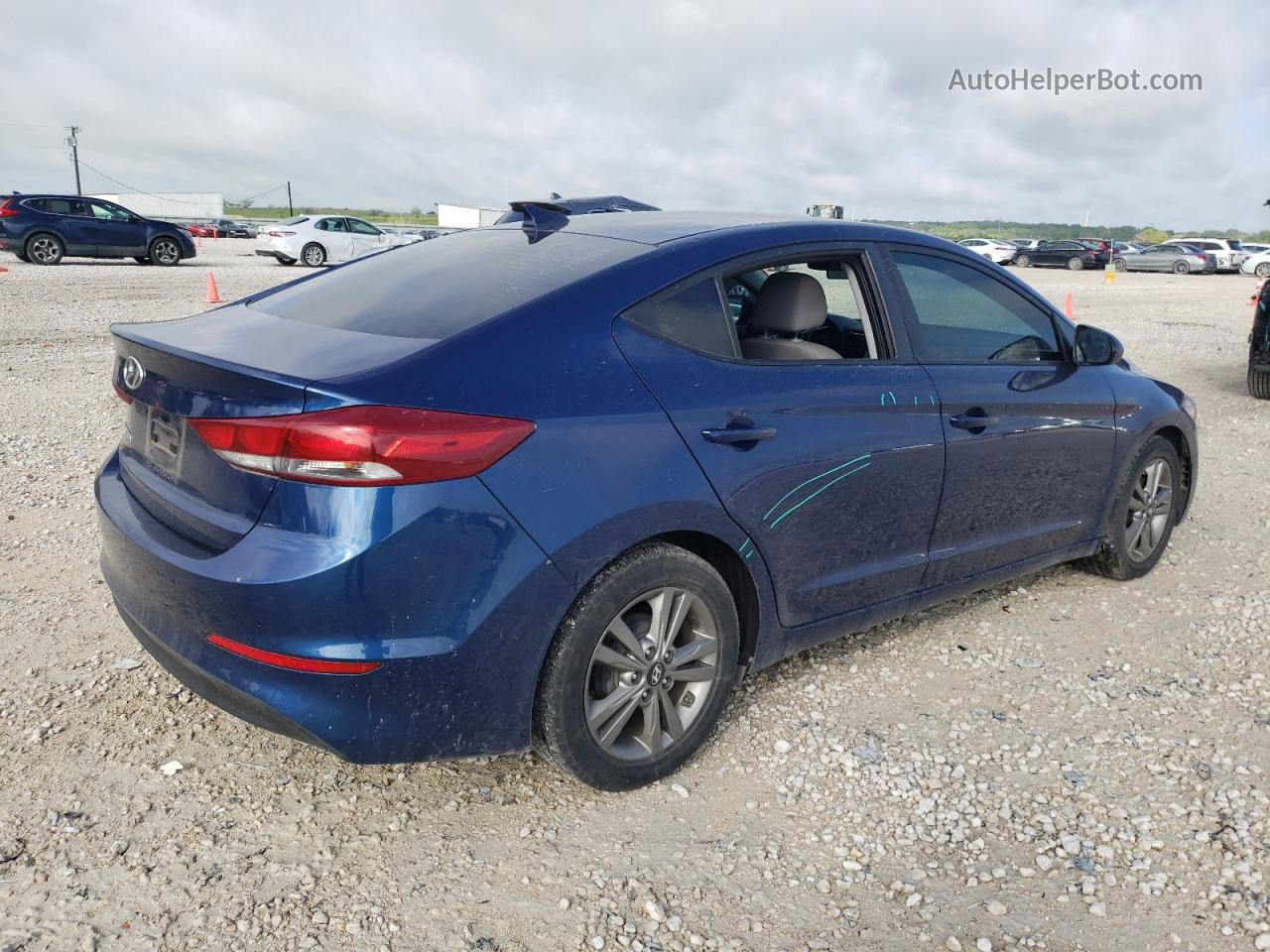 2017 Hyundai Elantra Se Синий vin: 5NPD84LF0HH200358