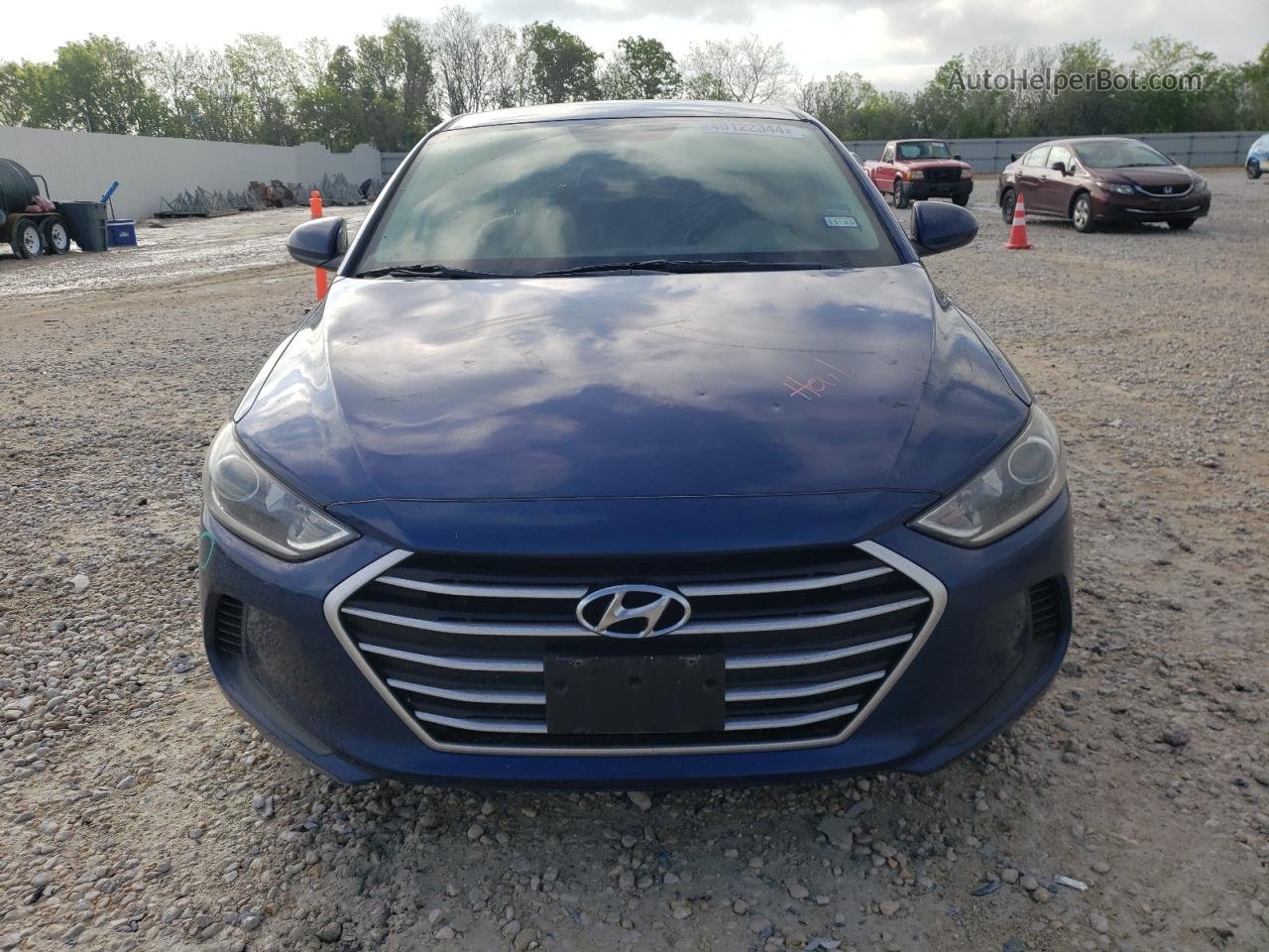 2017 Hyundai Elantra Se Синий vin: 5NPD84LF0HH200358