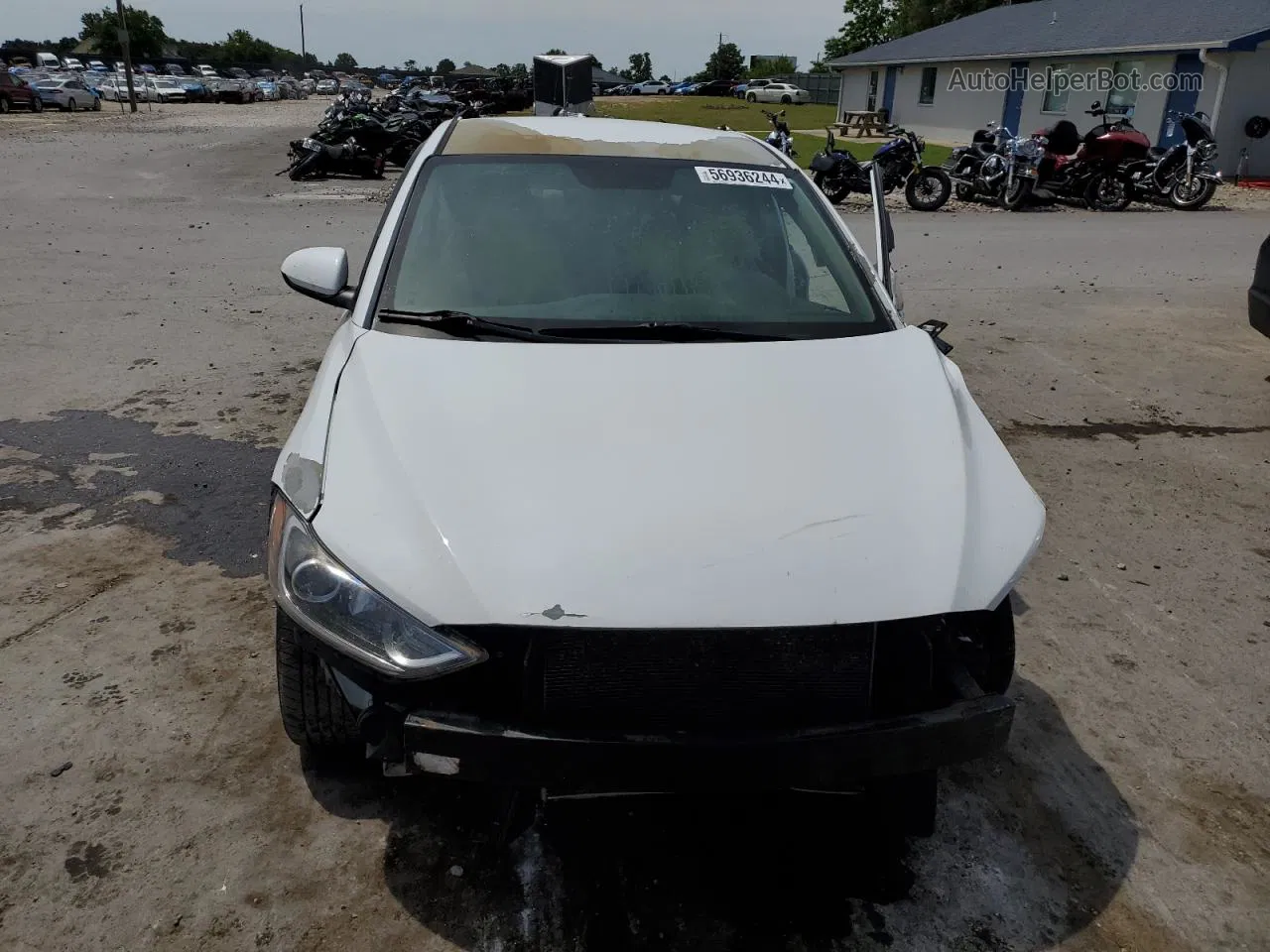 2017 Hyundai Elantra Se White vin: 5NPD84LF0HH210615