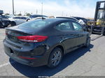 2018 Hyundai Elantra Sel Black vin: 5NPD84LF0JH226447