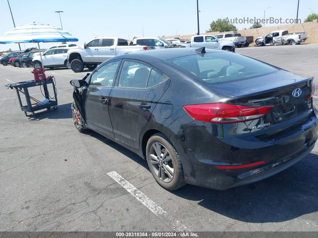 2018 Hyundai Elantra Sel Black vin: 5NPD84LF0JH226447