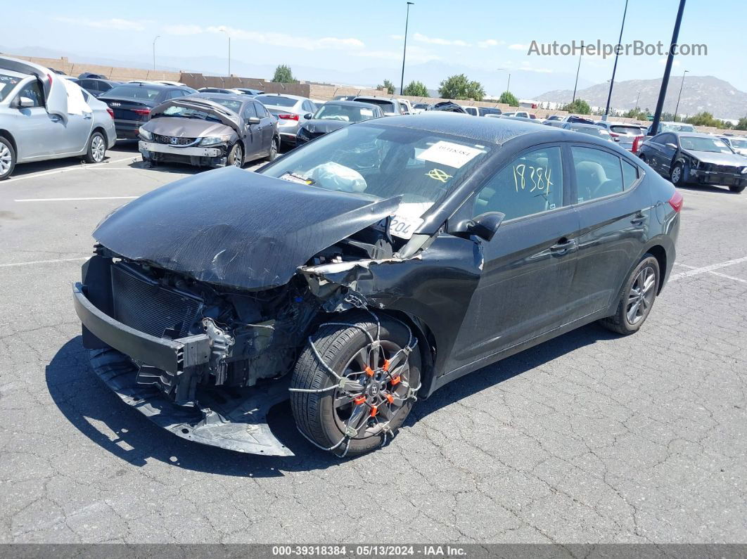 2018 Hyundai Elantra Sel Black vin: 5NPD84LF0JH226447