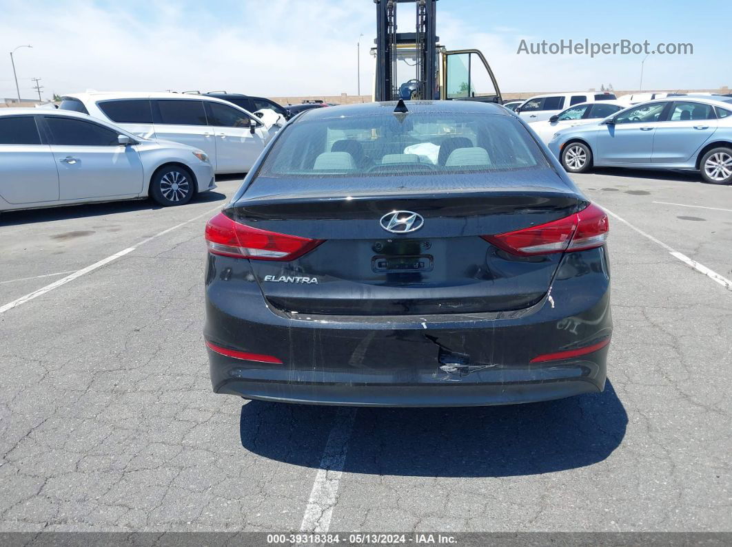 2018 Hyundai Elantra Sel Black vin: 5NPD84LF0JH226447