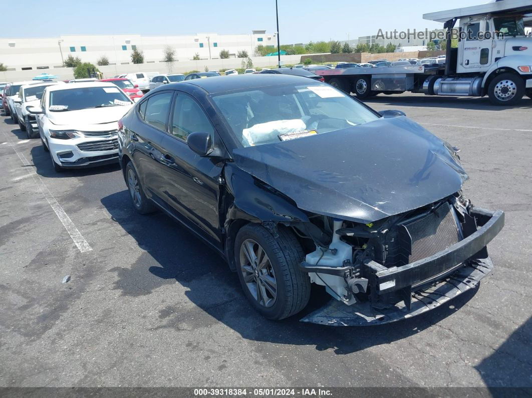 2018 Hyundai Elantra Sel Black vin: 5NPD84LF0JH226447