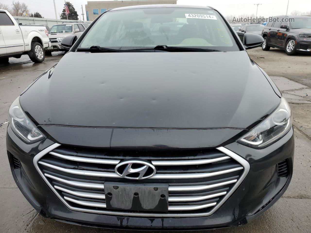 2018 Hyundai Elantra Sel Black vin: 5NPD84LF0JH231891