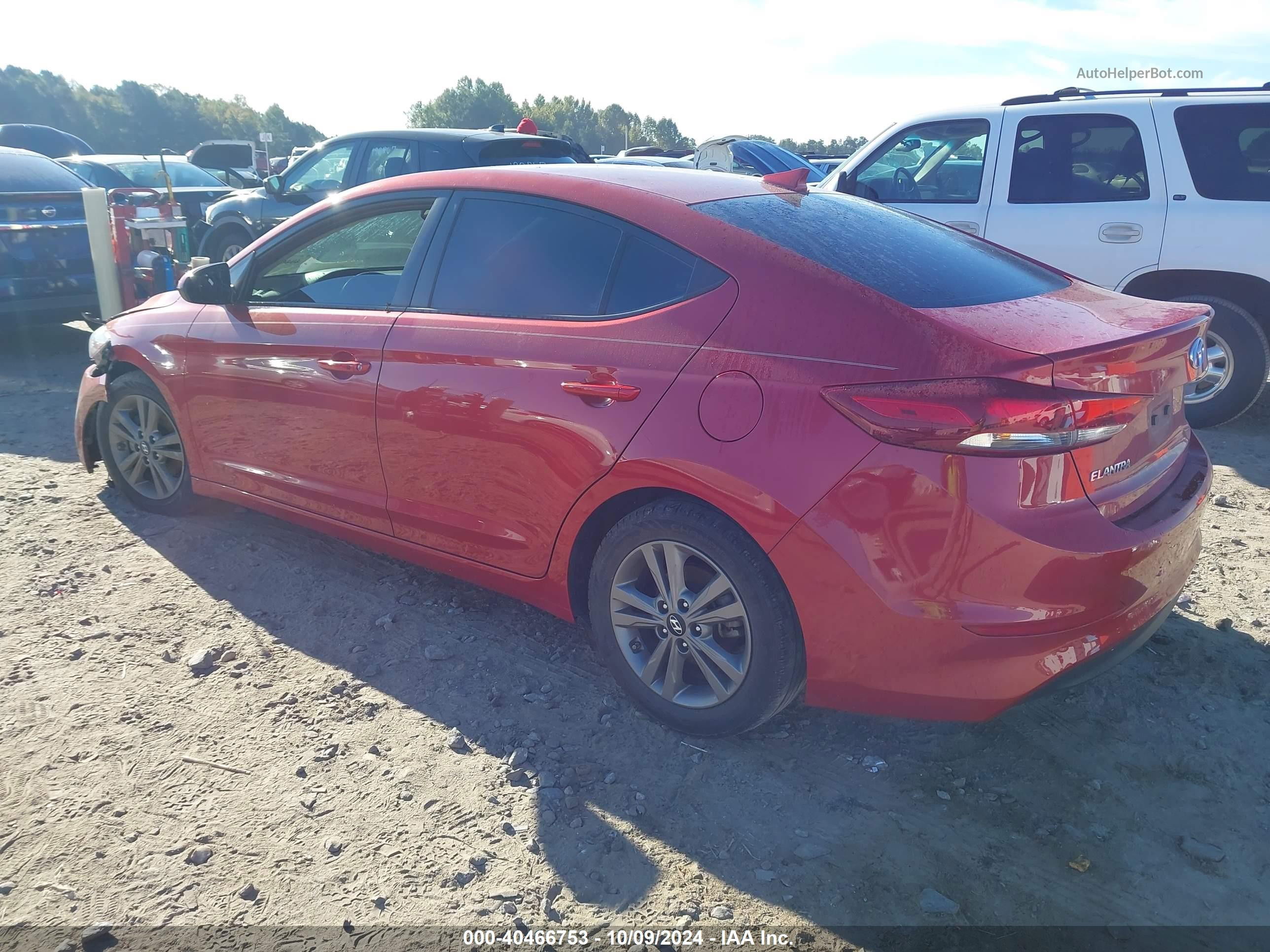 2018 Hyundai Elantra Value Edition Red vin: 5NPD84LF0JH254572