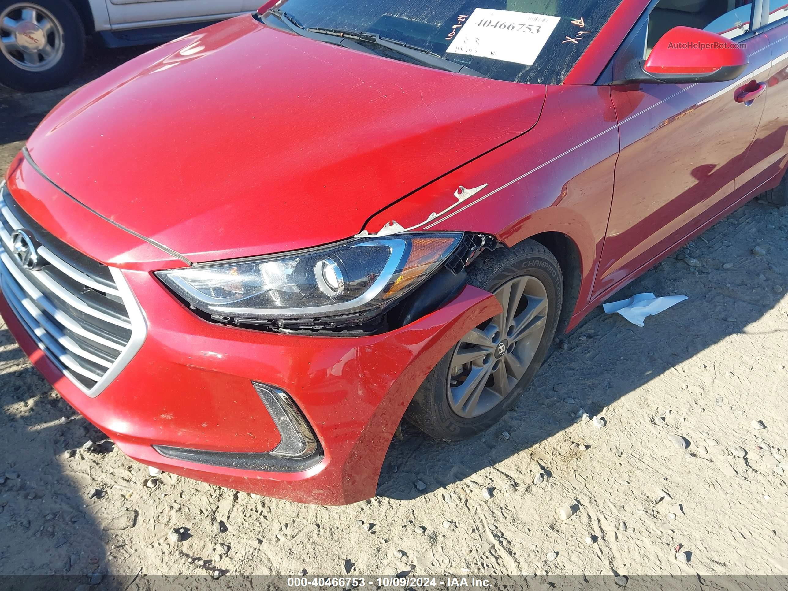 2018 Hyundai Elantra Value Edition Red vin: 5NPD84LF0JH254572