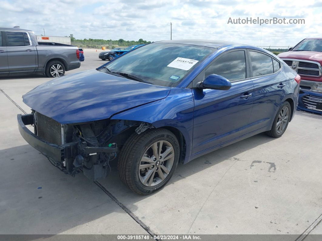 2018 Hyundai Elantra Value Edition Blue vin: 5NPD84LF0JH259268