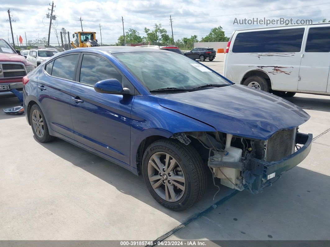 2018 Hyundai Elantra Value Edition Blue vin: 5NPD84LF0JH259268