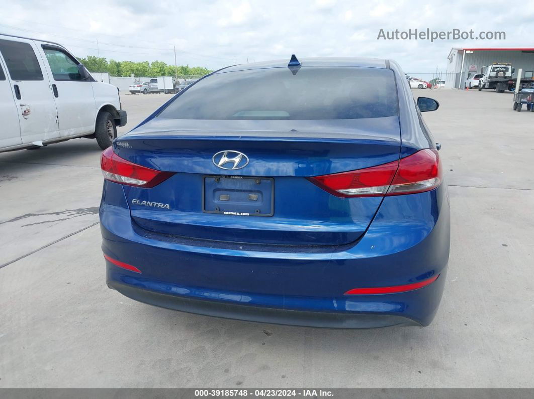 2018 Hyundai Elantra Value Edition Blue vin: 5NPD84LF0JH259268