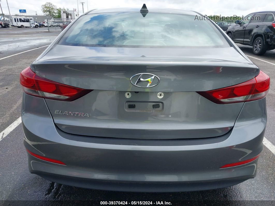 2018 Hyundai Elantra Value Edition Gray vin: 5NPD84LF0JH260839